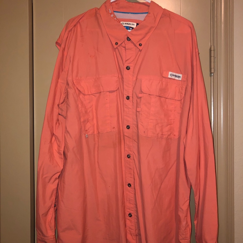 Coral Button down shirt